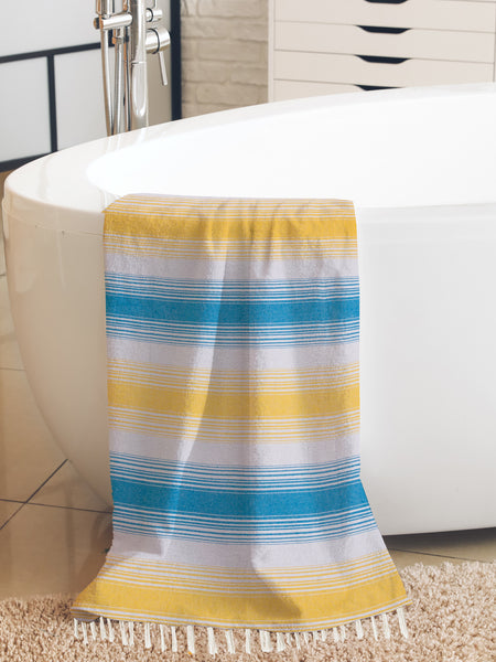 Trimita Striped Turkish Towel | 100% Cotton | Lightweight & Quick-Drying