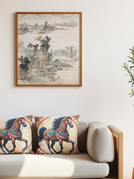 Regal Stallion Cushion Cover (14” x 14”)