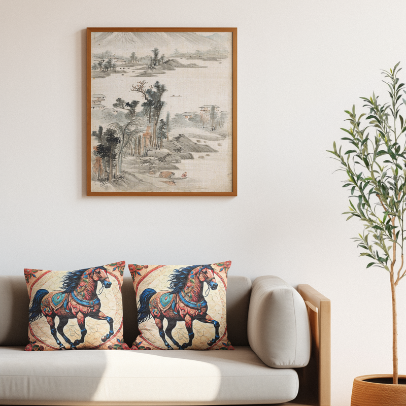 Regal Stallion Cushion Cover (14” x 14”)