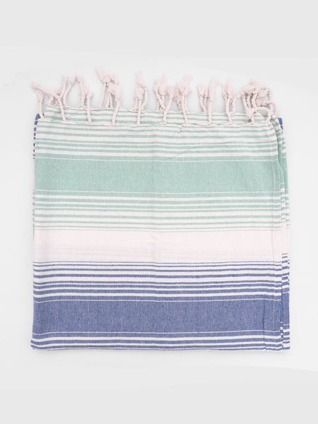 Nautical Striped Turkish Towel | 100% Cotton | Soft & Quick-Drying