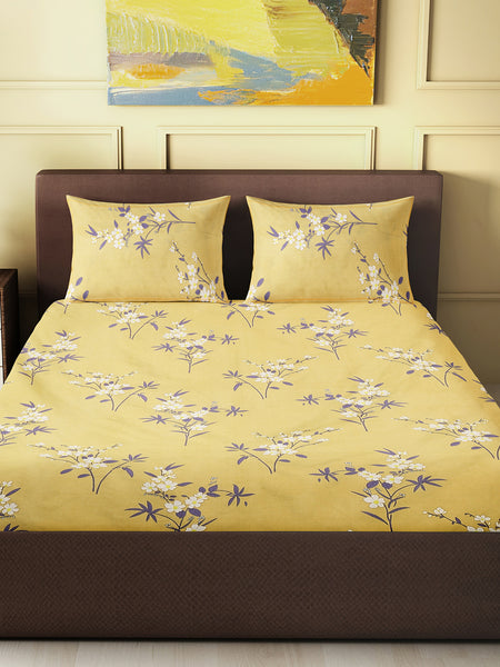 Golden Blossom Bedsheet