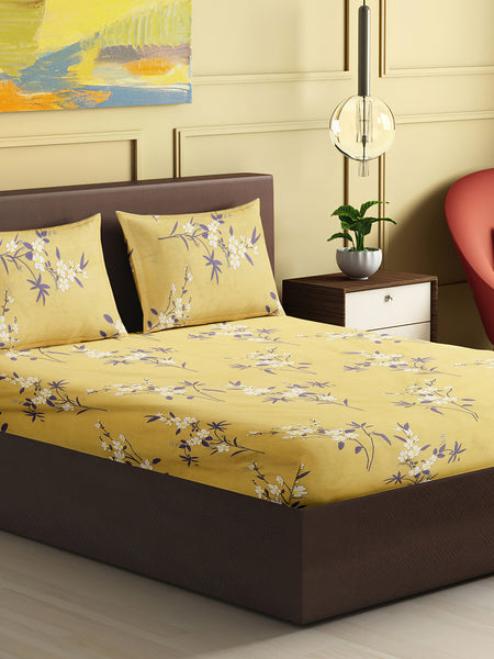 Golden Blossom Bedsheet
