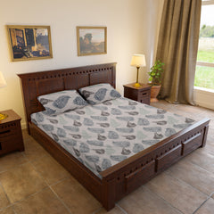 Neelpatra Vibes Bedsheet
