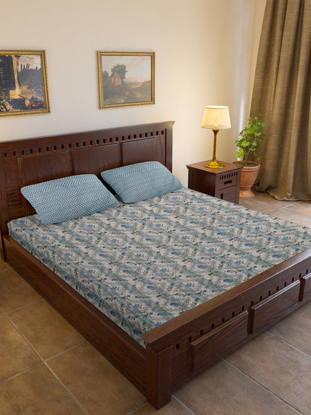 The Neel Pushp Bedsheet