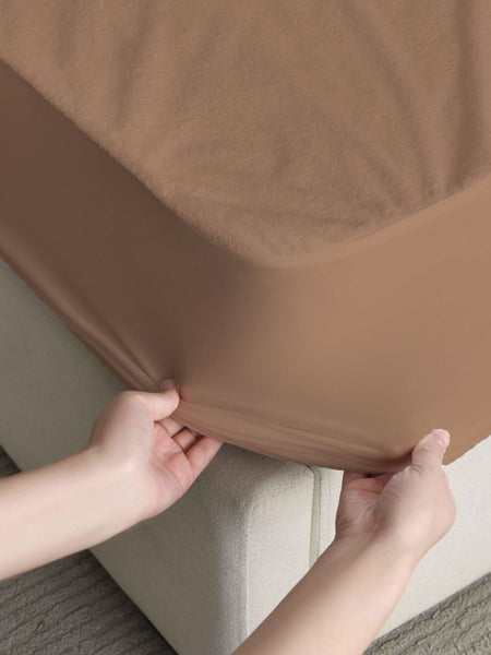 Light Brown Waterproof Mattress Protector – Ultimate Protection & Comfort