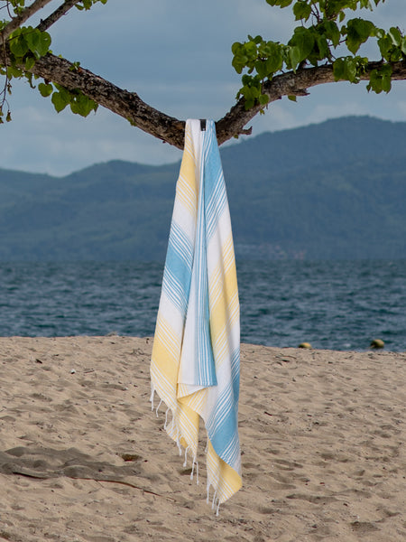 Trimita Striped Turkish Towel | 100% Cotton | Lightweight & Quick-Drying