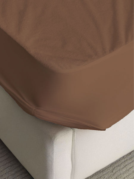 Dark Brown Waterproof Mattress Protector – Ultimate Protection & Comfort