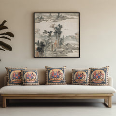 Majestic Elephant Cushion Cover (14” x 14”)