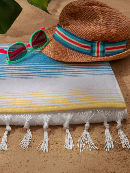 Trimita Striped Turkish Towel | 100% Cotton | Lightweight & Quick-Drying