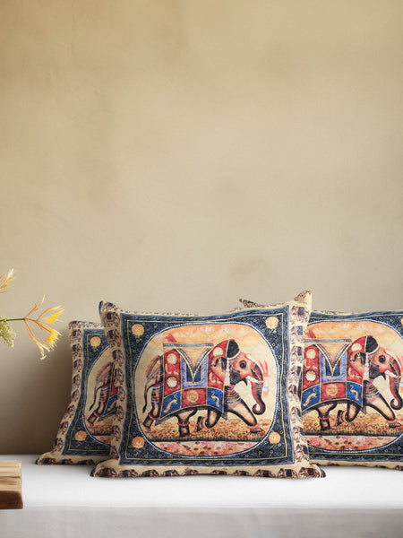 Majestic Elephant Cushion Cover (14” x 14”)