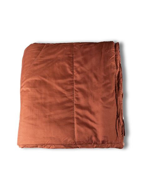 Ultrasonic Comforter – Metallic Brown to Copper Blonde Ombre | Luxurious & Cozy | 90x100 inches