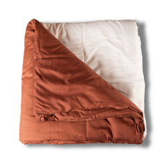 Ultrasonic Comforter – Metallic Brown to Copper Blonde Ombre | Luxurious & Cozy | 90x100 inches