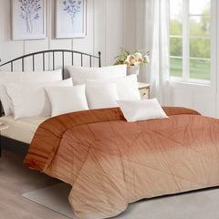 Ultrasonic Comforter – Metallic Brown to Copper Blonde Ombre | Luxurious & Cozy | 90x100 inches