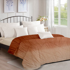 Ultrasonic Comforter – Metallic Brown to Copper Blonde Ombre | Luxurious & Cozy | 90x100 inches