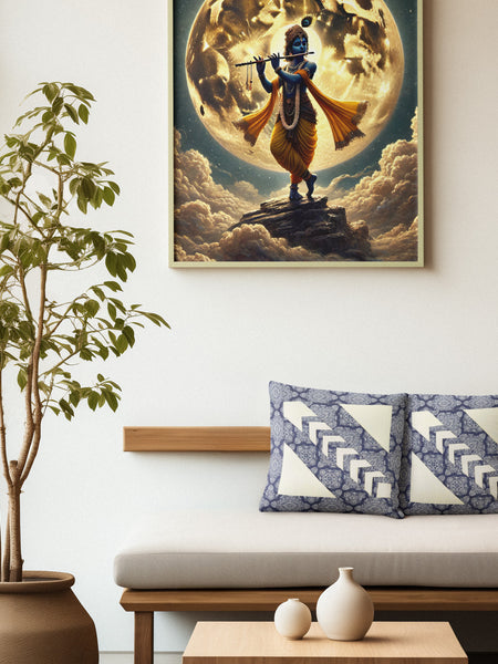 Indigo Heritage Cushion Cover (14' x 14')