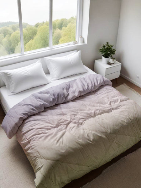 Ultrasonic Quilted Comforter – Lilac Ombre | Lightweight & Cozy | 90x100 inches