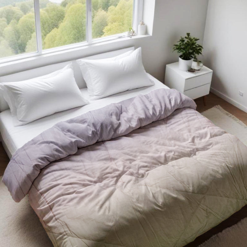 Ultrasonic Quilted Comforter – Lilac Ombre | Lightweight & Cozy | 90x100 inches