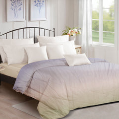 Ultrasonic Quilted Comforter – Lilac Ombre | Lightweight & Cozy | 90x100 inches