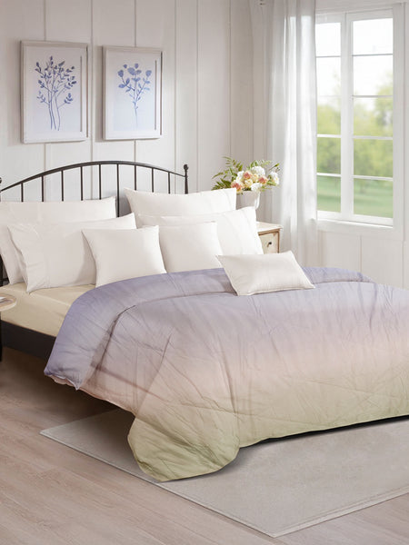 Ultrasonic Quilted Comforter – Lilac Ombre | Lightweight & Cozy | 90x100 inches