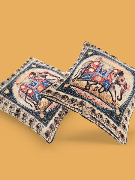 Majestic Elephant Cushion Cover (14” x 14”)