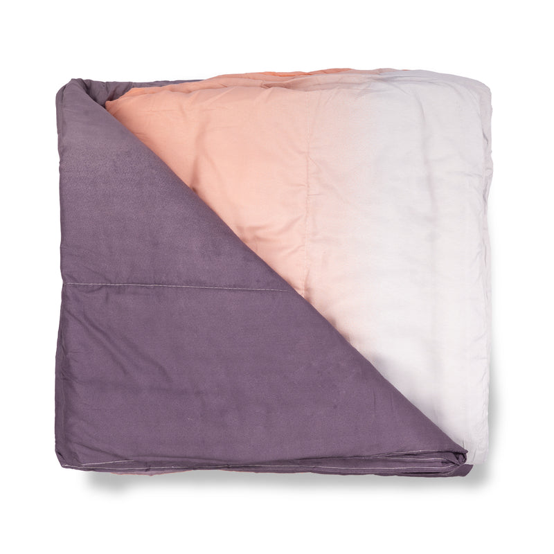 Ombre Comforter – Dark to Light Grey Gradient | Soft & Stylish | 90x100 inches