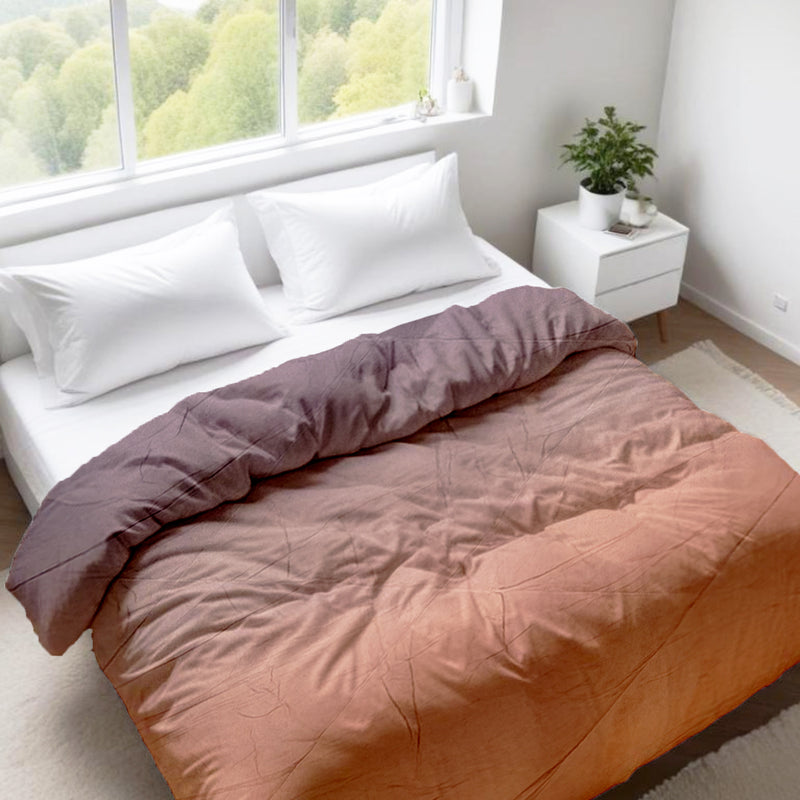 Ombre Comforter – Dark to Light Grey Gradient | Soft & Stylish | 90x100 inches