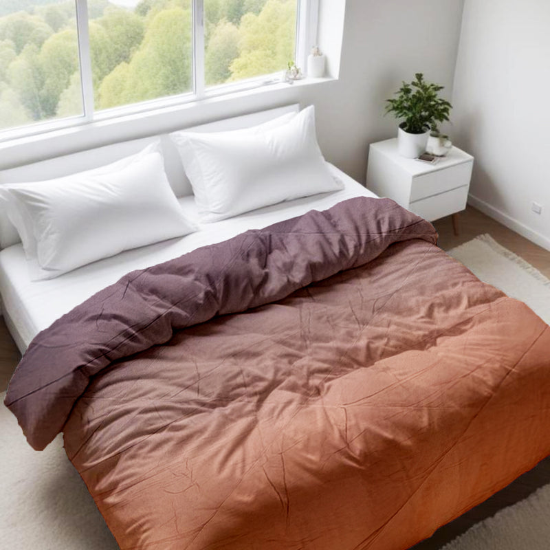 Ombre Comforter – Dark to Light Grey Gradient | Soft & Stylish | 90x100 inches
