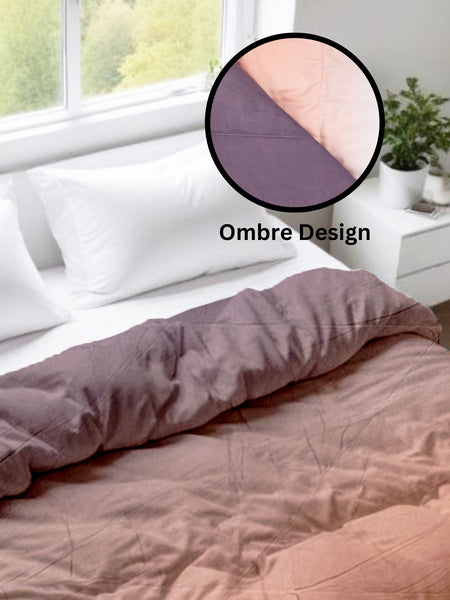 Ombre Comforter – Dark to Light Grey Gradient | Soft & Stylish | 90x100 inches