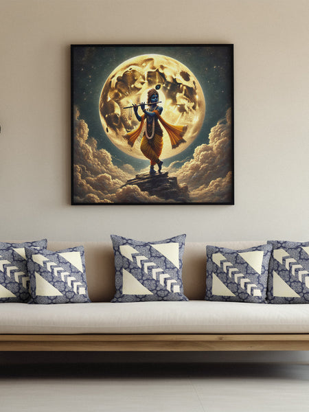 Indigo Heritage Cushion Cover (14' x 14')
