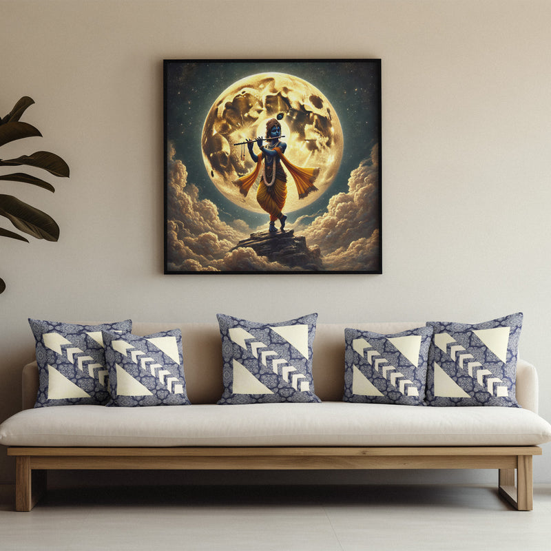 Indigo Heritage Cushion Cover (14' x 14')