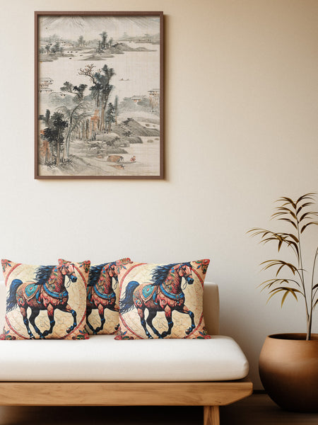 Regal Stallion Cushion Cover (14” x 14”)