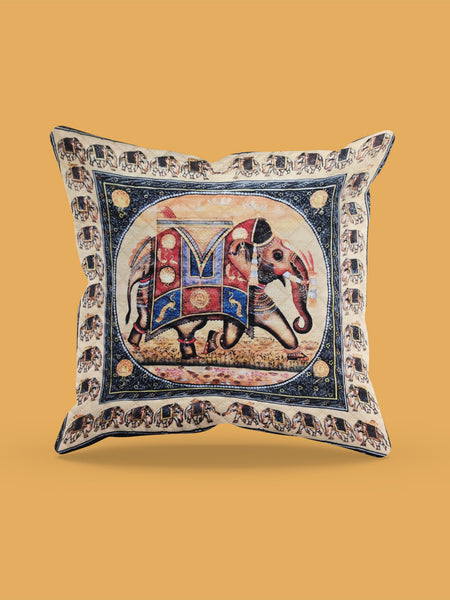 Majestic Elephant Cushion Cover (14” x 14”)