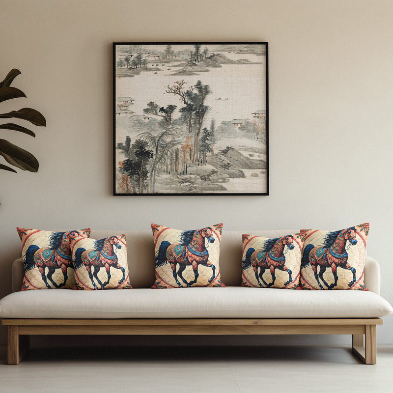 Regal Stallion Cushion Cover (14” x 14”)
