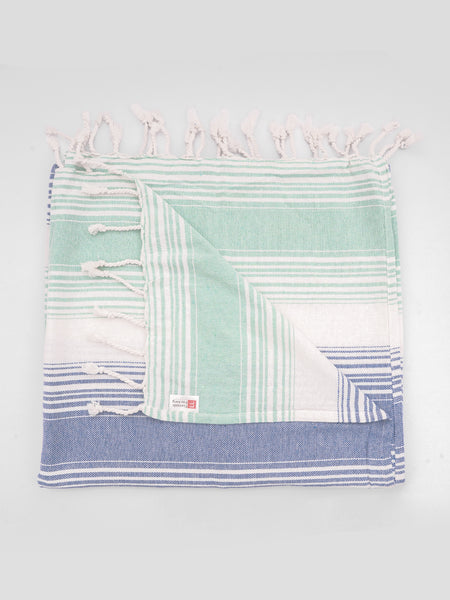 Nautical Striped Turkish Towel | 100% Cotton | Soft & Quick-Drying