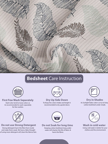 Neelpatra Vibes Bedsheet