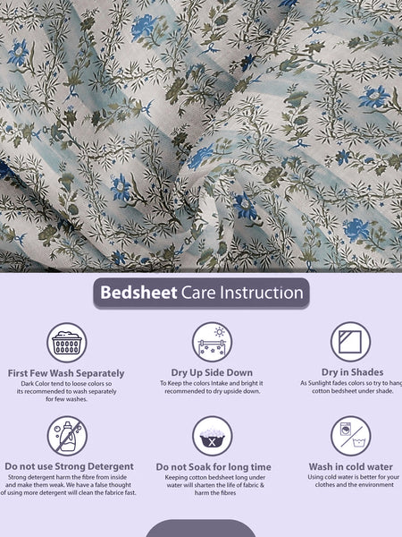 The Neel Pushp Bedsheet