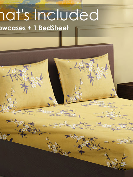 Golden Blossom Bedsheet