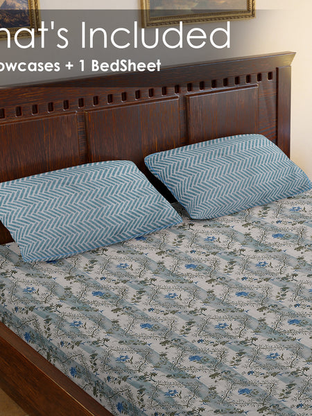 The Neel Pushp Bedsheet