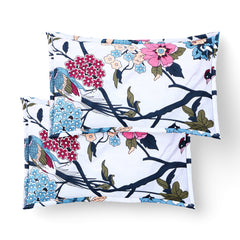 Birdsong Bloom Cotton Blend Bedsheet