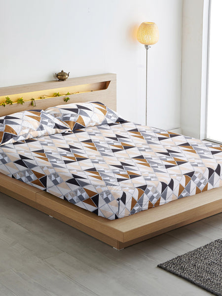 Geometric Harmony Super-Soft Double Bedsheet
