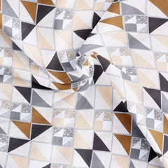 Geometric Harmony Super-Soft Double Bedsheet
