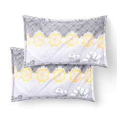 Sunlit Grace Cotton Blend Bedsheet
