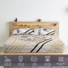 Kesar Rang Bedsheet